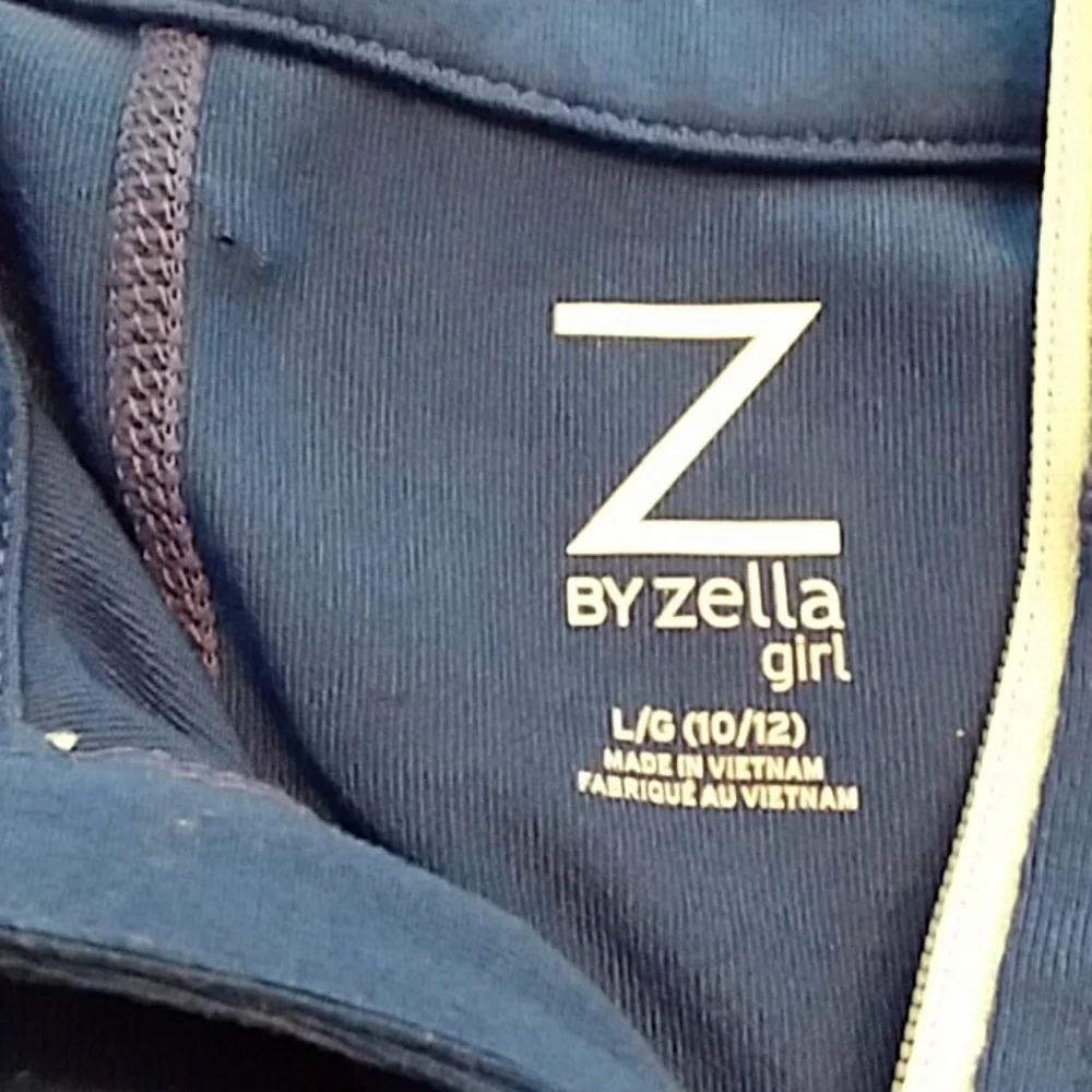 Z by zella large 10/12 Blue quarter zip up jacket